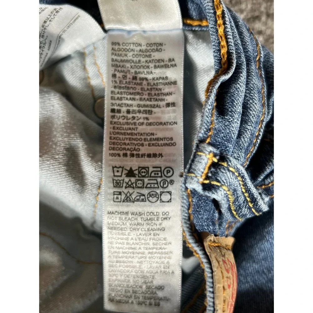 Levis 559 Relaxed Straight Jeans Mens 38x29 Blue Medium Wash Denim